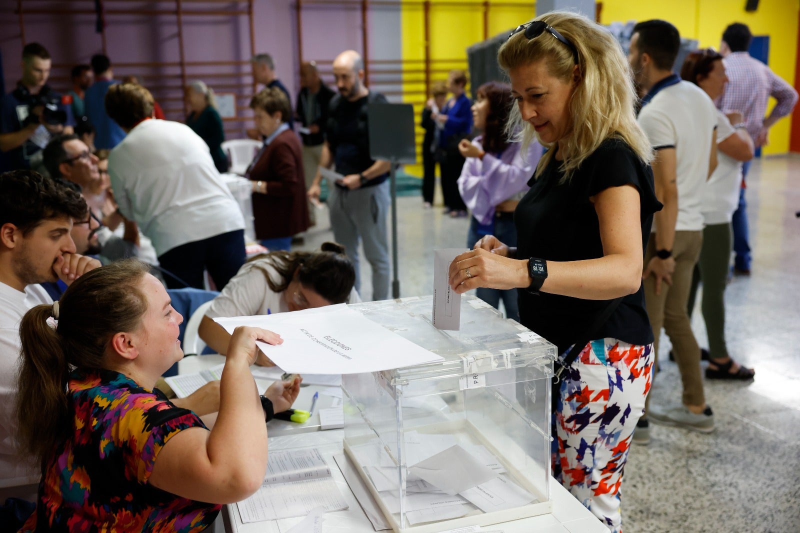 Ambiente en la jornada electoral en los colegios malagueños