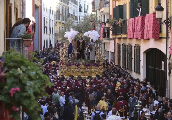 Jesús del Rescate, en su salida procesional del Martes Santo.