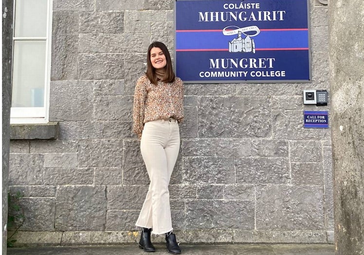 Cynthia Martín, de Alhaurín de la Torre, está en un instituto de la ciudad irlandesa de Limerick.