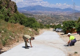 Hormigonado de la Cañada del Tejar.