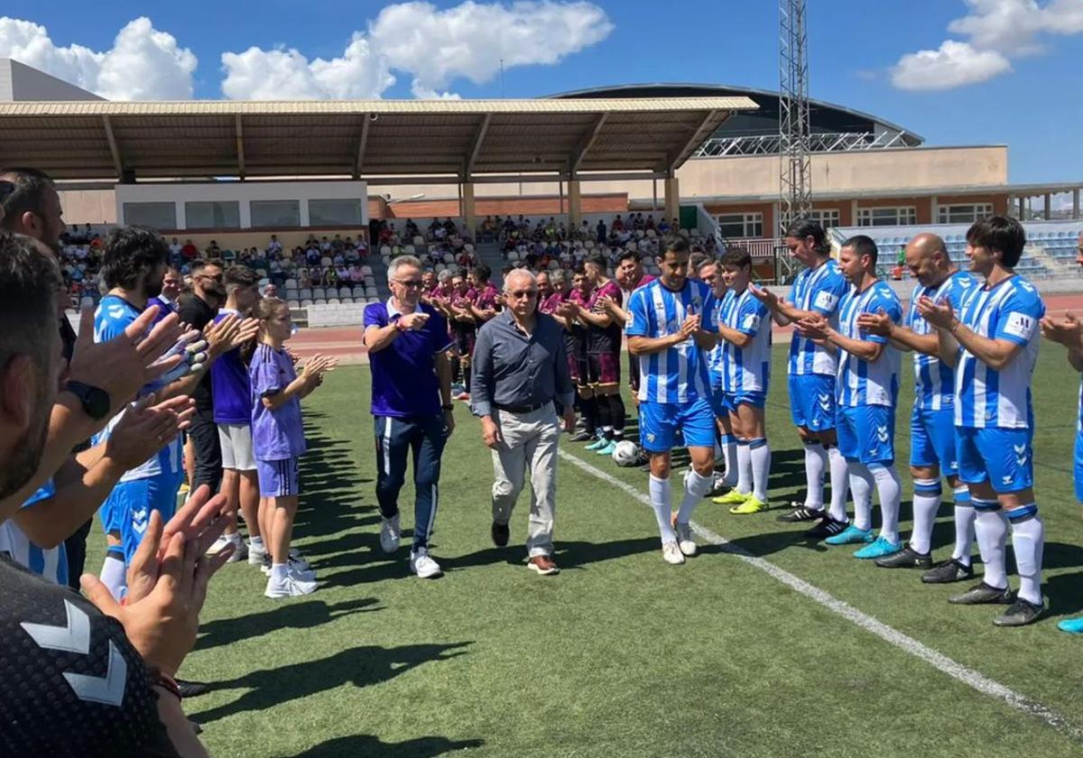 Uno de los momentos del homenaje a Antonio Tapia en Baena.