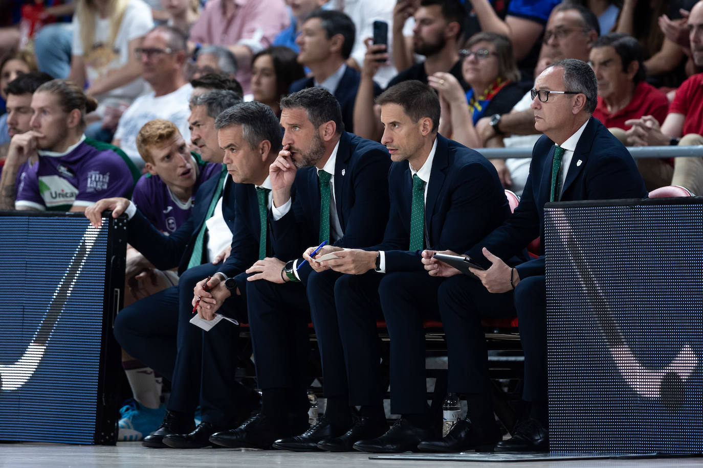 El primer encuentro de semifinales entre Barça y Unicaja, en imágenes