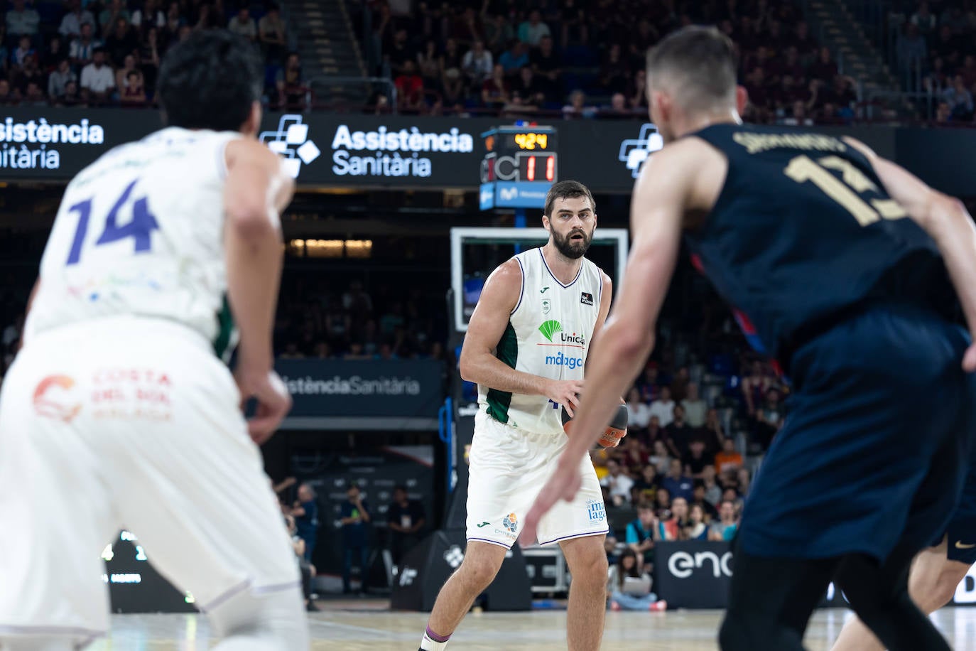 El primer encuentro de semifinales entre Barça y Unicaja, en imágenes