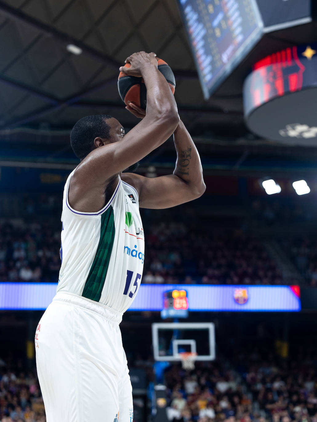 El primer encuentro de semifinales entre Barça y Unicaja, en imágenes