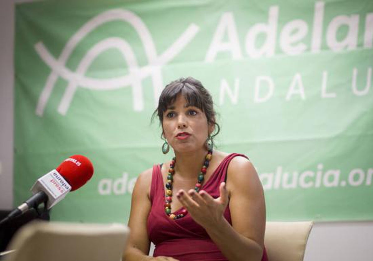 La dirigente de Adelante Andalucía, Teresa Rodríguez.