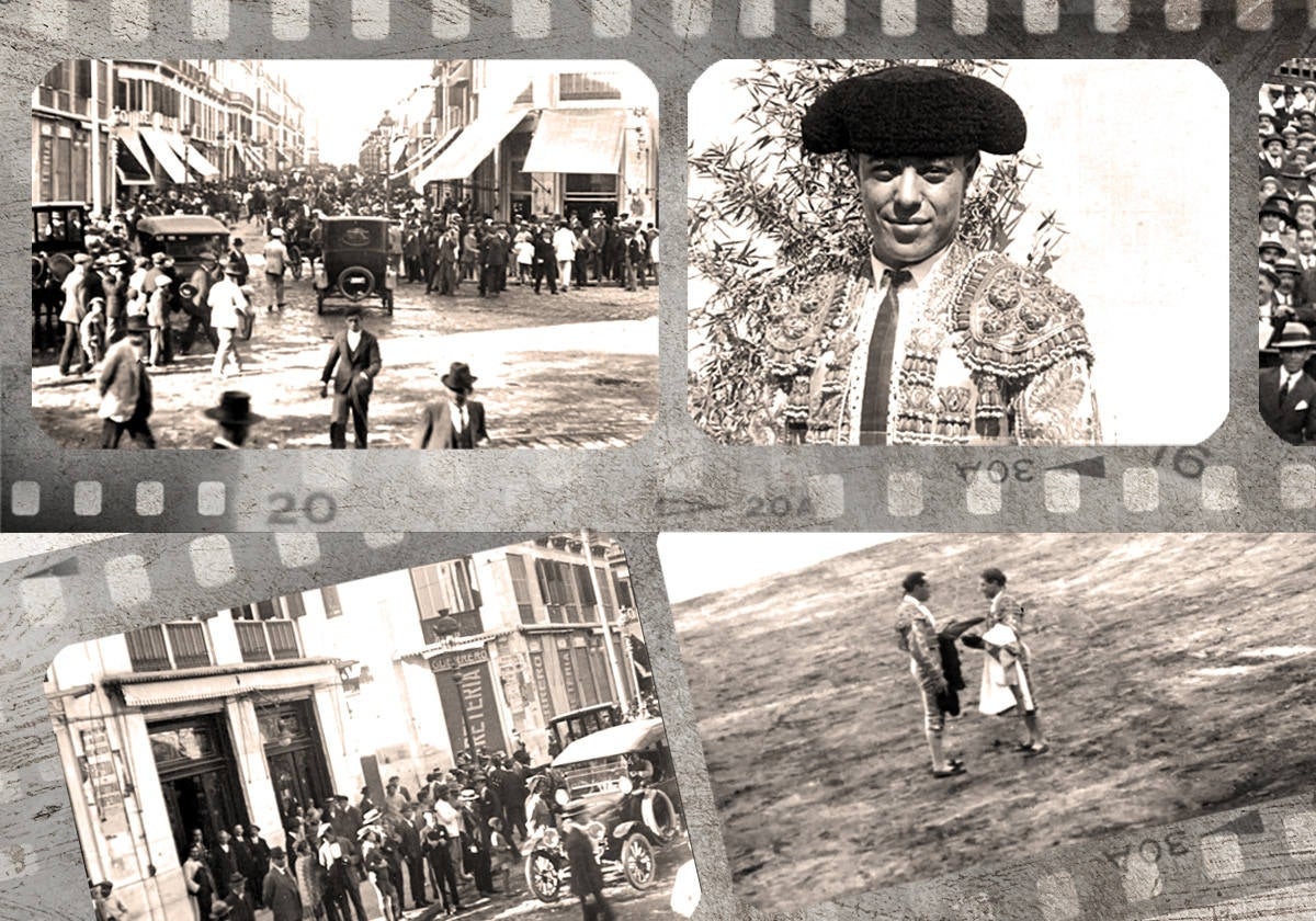 Los fotogramas recogen la alternativa del torero malagueño Joseíto y muestran la calle Larios.