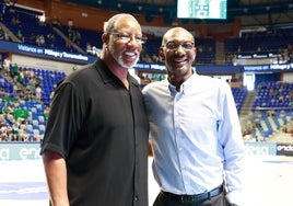 Audie Norris, exjugador del Barcelona, junto a Ray Smith.