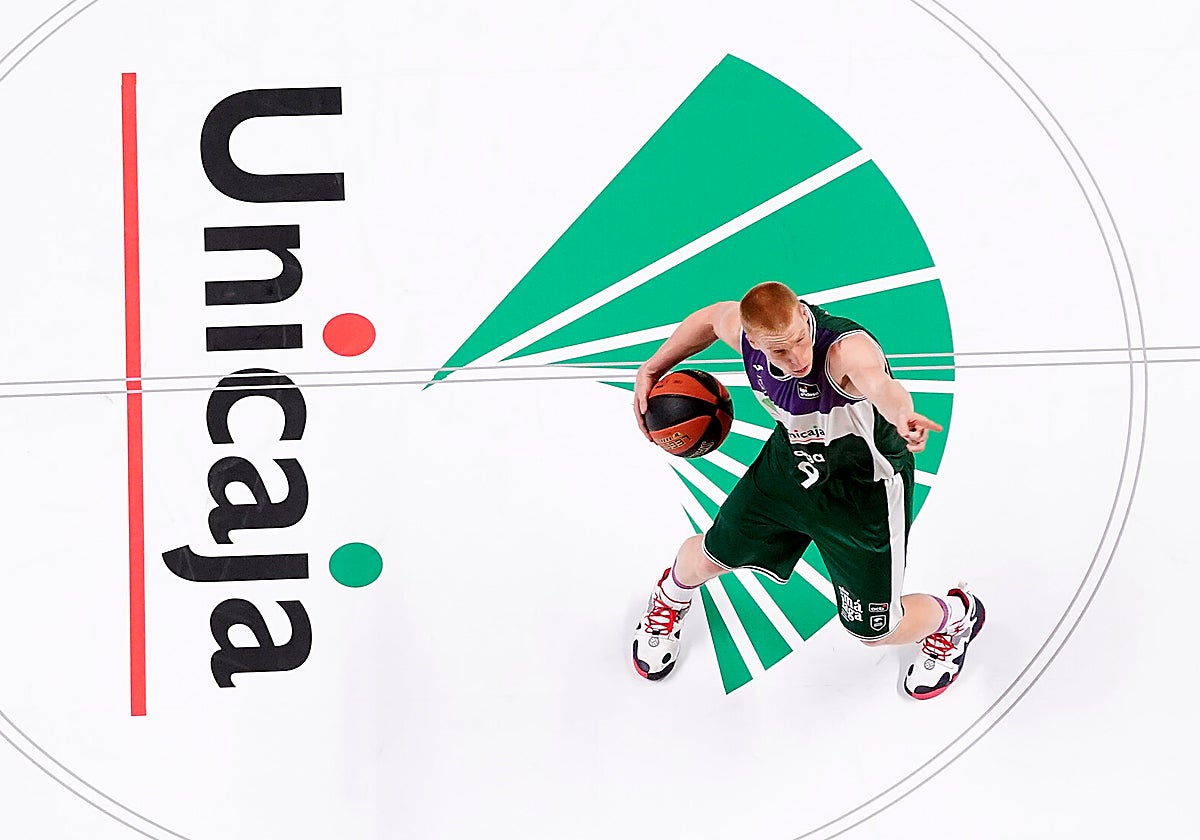 Alberto Díaz, durante un partido en el Palacio de los Deportes.