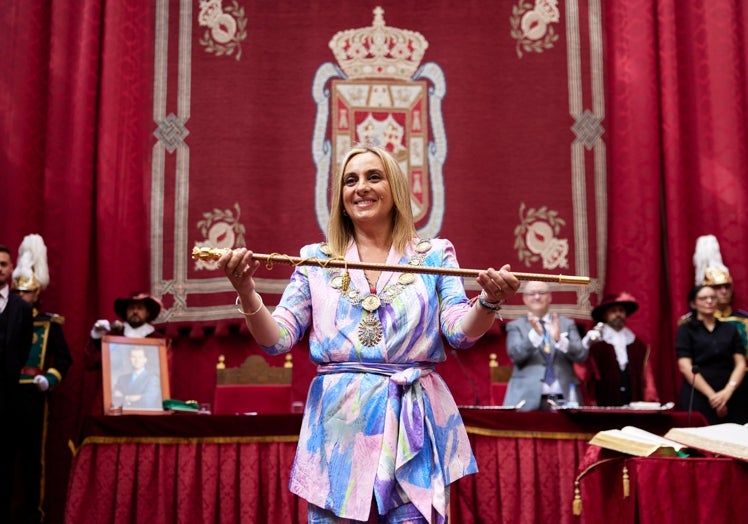 Marifrán Carazo, en el Ayuntamiento de Granada.