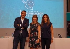 Curro Rodríguez, Ruth Sarabia y Ana Ramón, en la presentación de la fundación.