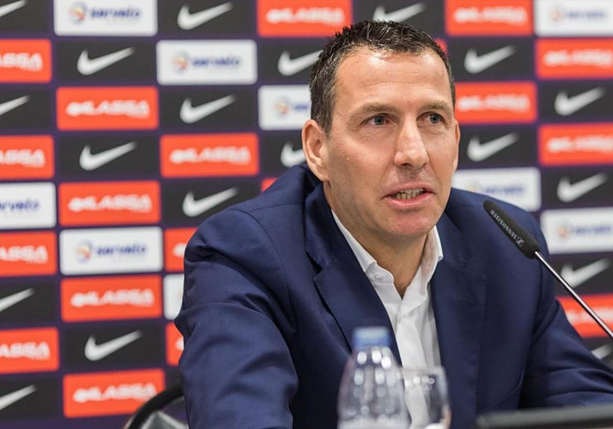 Nacho Rodríguez, durante su etapa en el Barcelona.