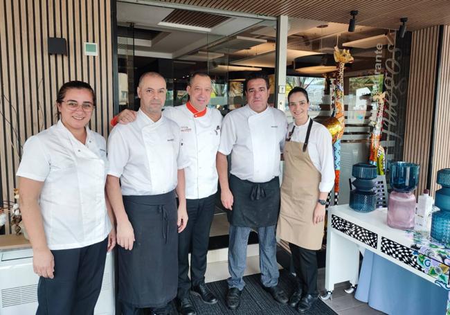 El equipo del restaurante.