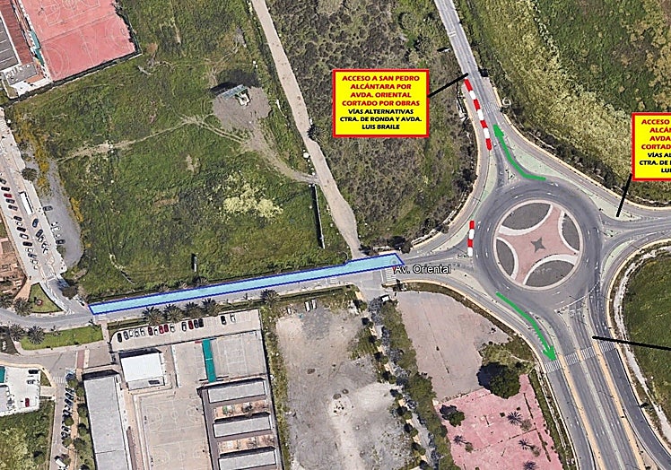 Plano del tramo que quedará cortado al tráfico el próximo mes y medio.