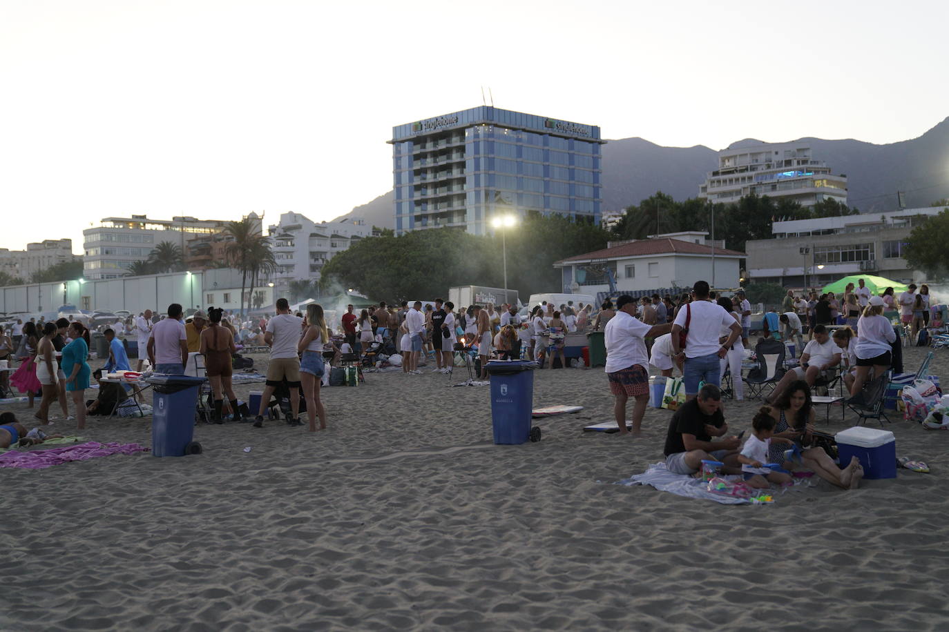 Celebración de la noche de San Juan en Marbella