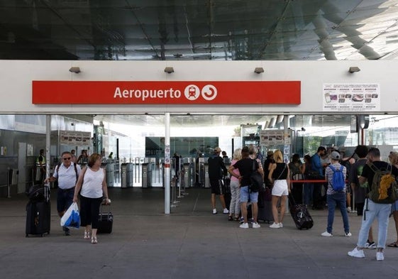 La estación de Cercanías Renfe del Aeropuerto de Málaga