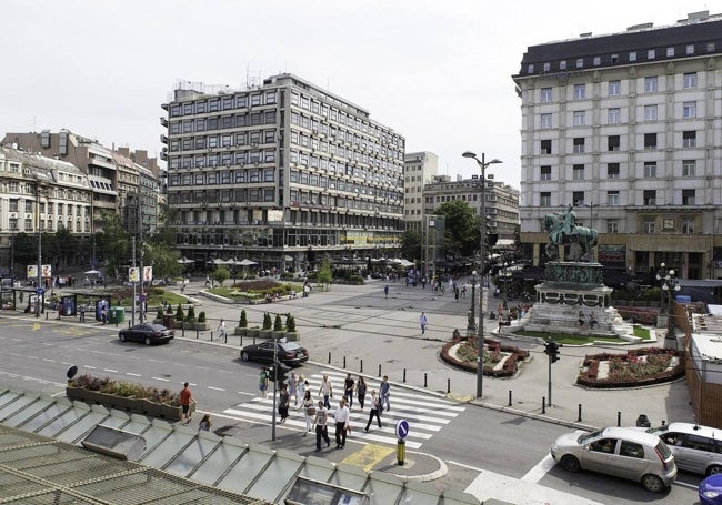 Vista del Centro de la capital de Serbia.