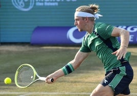 Davidovich, en su duelo en Mallorca ante Kotov.