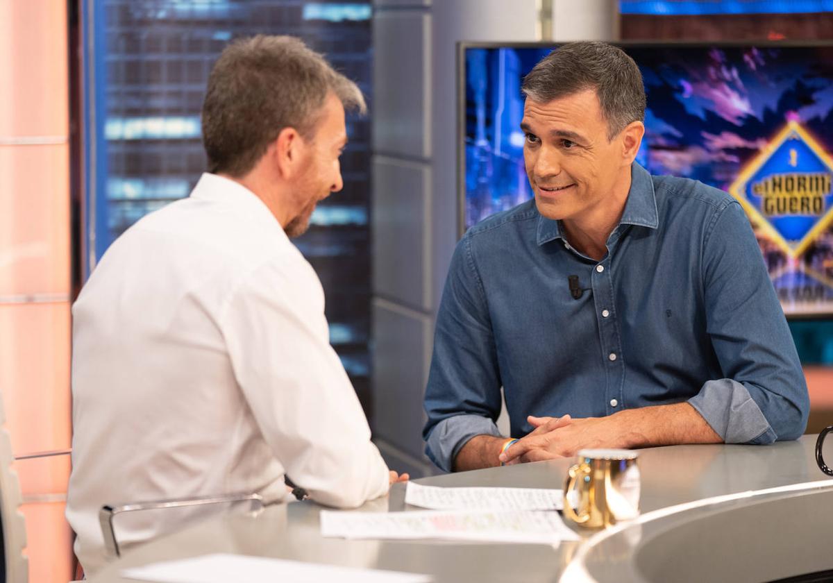 Pedro Sánchez, en la entrevista en el programa 'El hormiguero' del pasado martes.