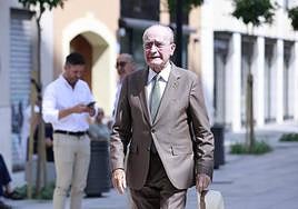 El alcalde de Málaga, el pasado mes de junio