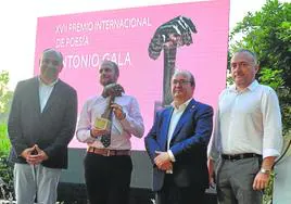 Antonio Bermúdez, Daniel Arana, Miquel Iceta y Luis Guerrero.