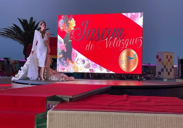 El vestido de novia diseñado por Jasam de Velázquez.