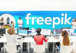Trabajadores de Freepik, en una imagen de archivo.