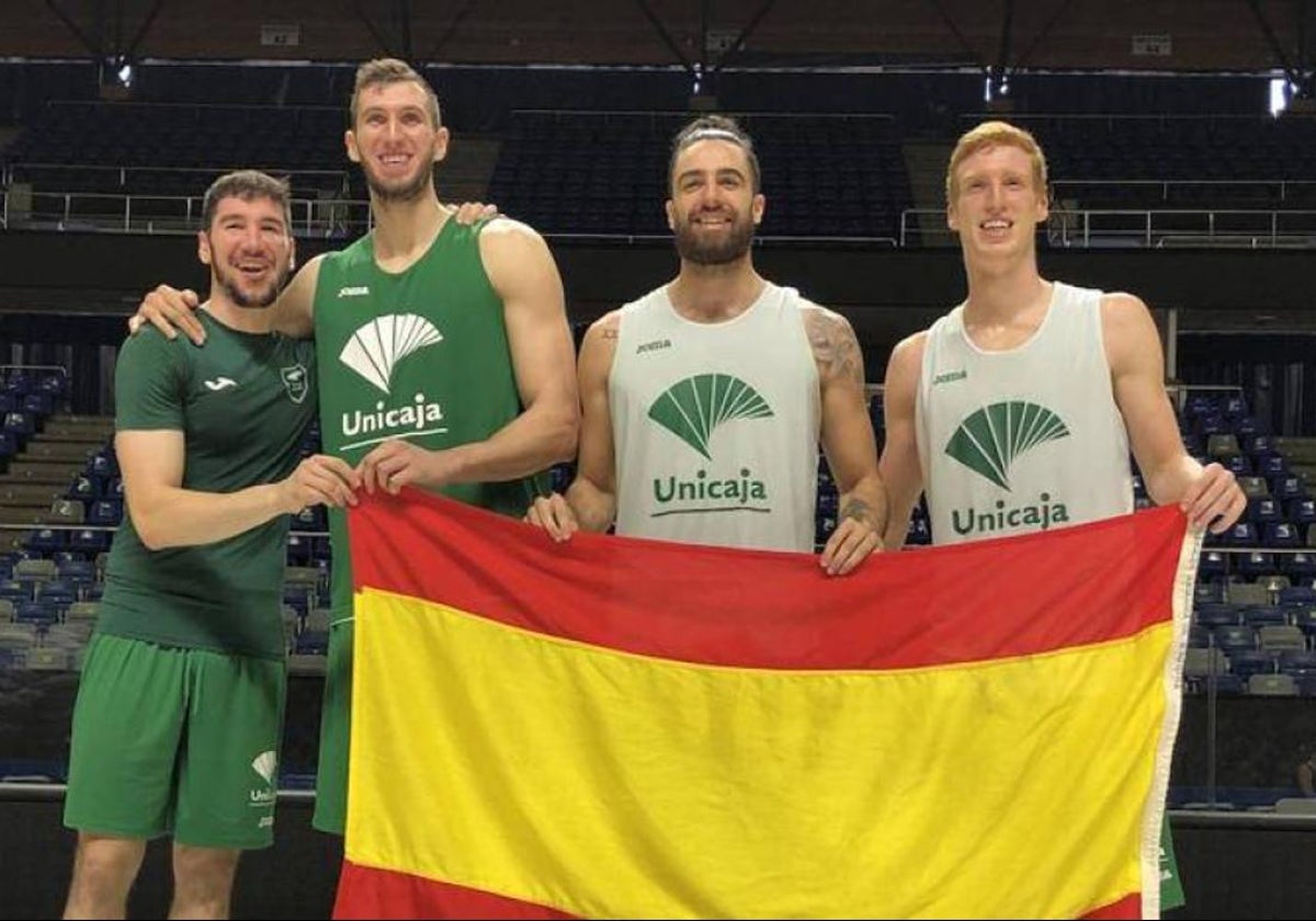 Brizuela, Guerrero, Alonso y Díaz cuando fueron convocados por la selección para partidos de las ventanas.