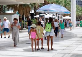 Las altas temperaturas en Málaga están siendo constantes esta semana.