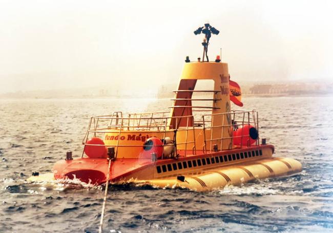 Submarino turístico que operó en Marbella en 1992.