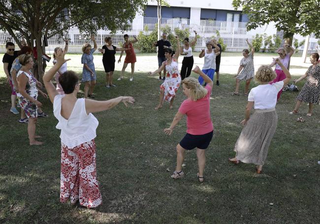 El taller de rumba flamenca organizado el pasado sábado en Teatinos.