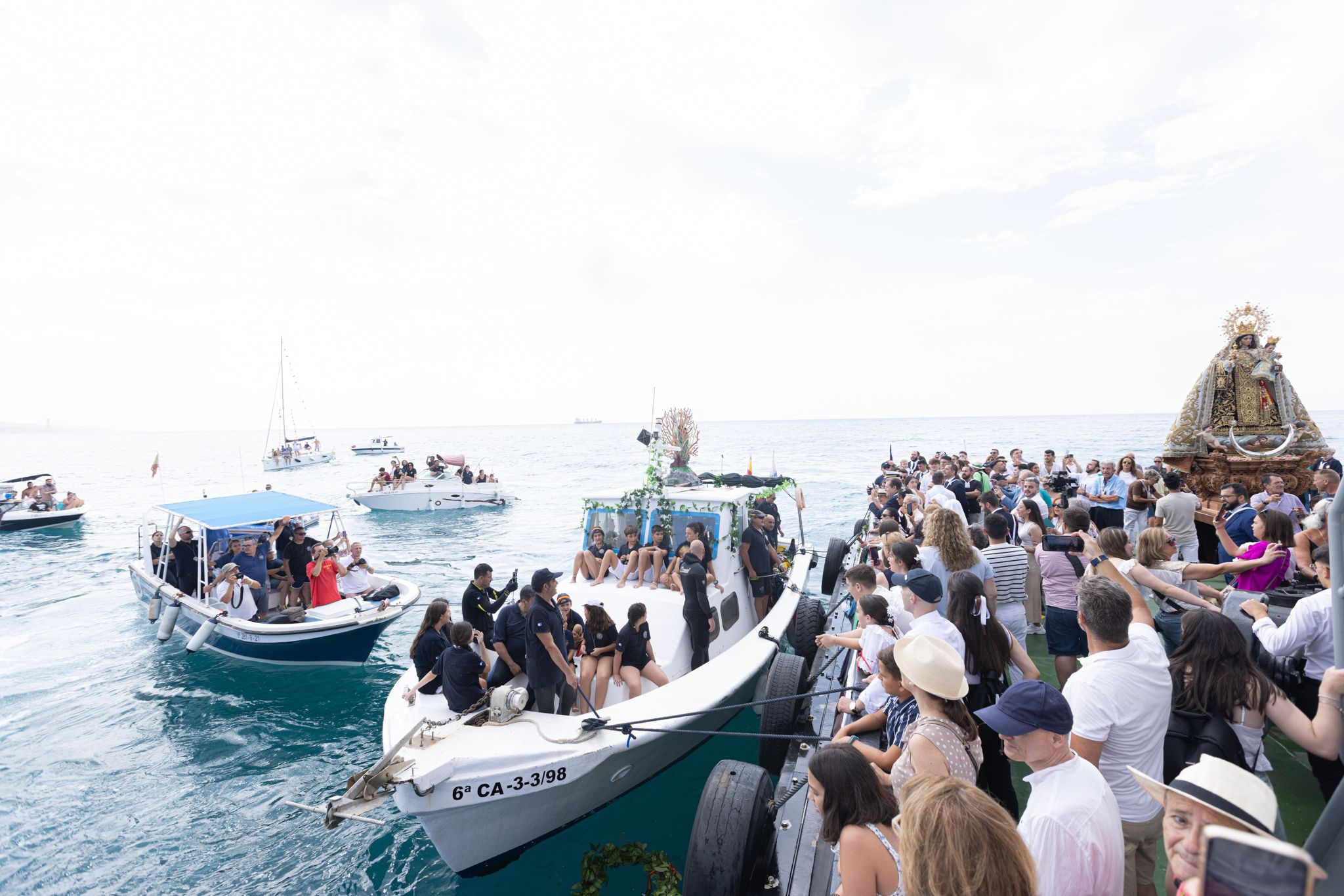 Las procesiones de la Virgen del Carmen, en imágenes