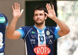 Luis Castro, en un partido con el Trops Málaga.