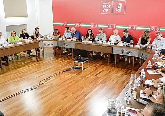 Espadas presidió la reunión de la Comisión Ejecutiva Regional del PSOE-A