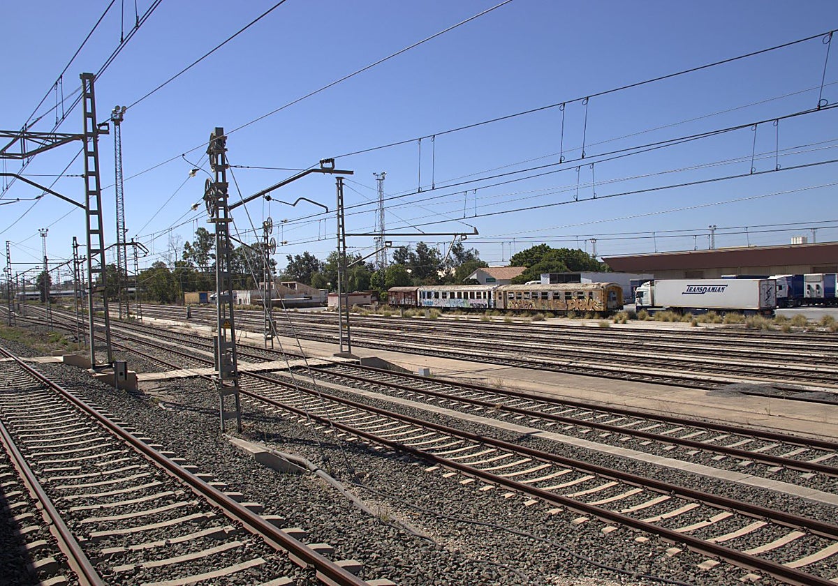 Terminal ferroviaria de Los Prados, en las afueras de la capital malagueña.