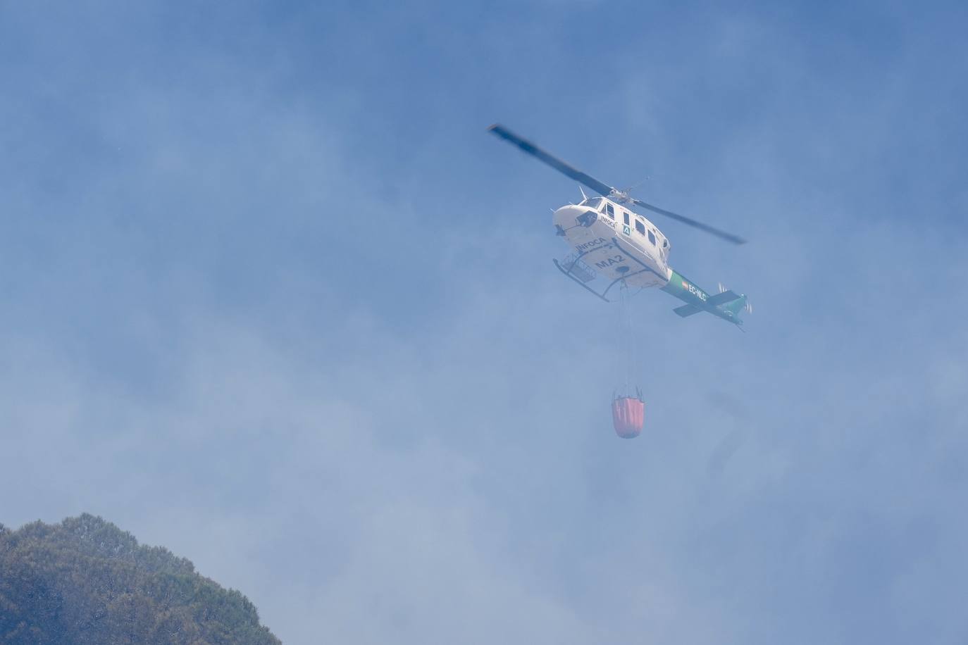 Activado el nivel 1 de alerta por un incendio forestal en Cádiz