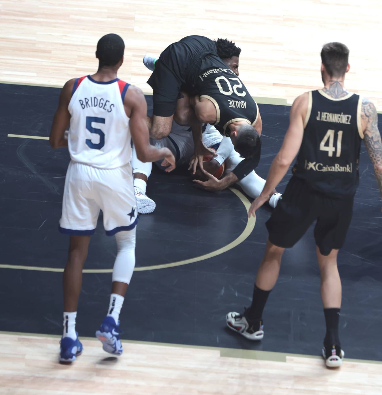 El España-Estados Unidos disputado en el Carpena, en imágenes