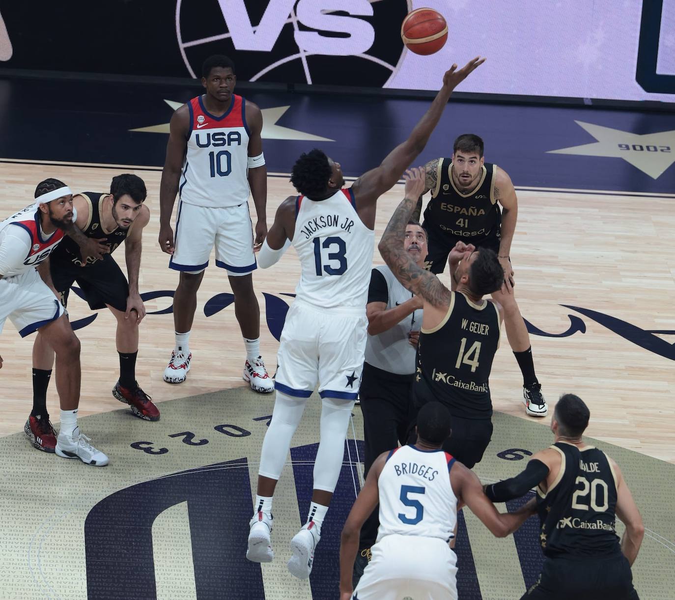 El España-Estados Unidos disputado en el Carpena, en imágenes