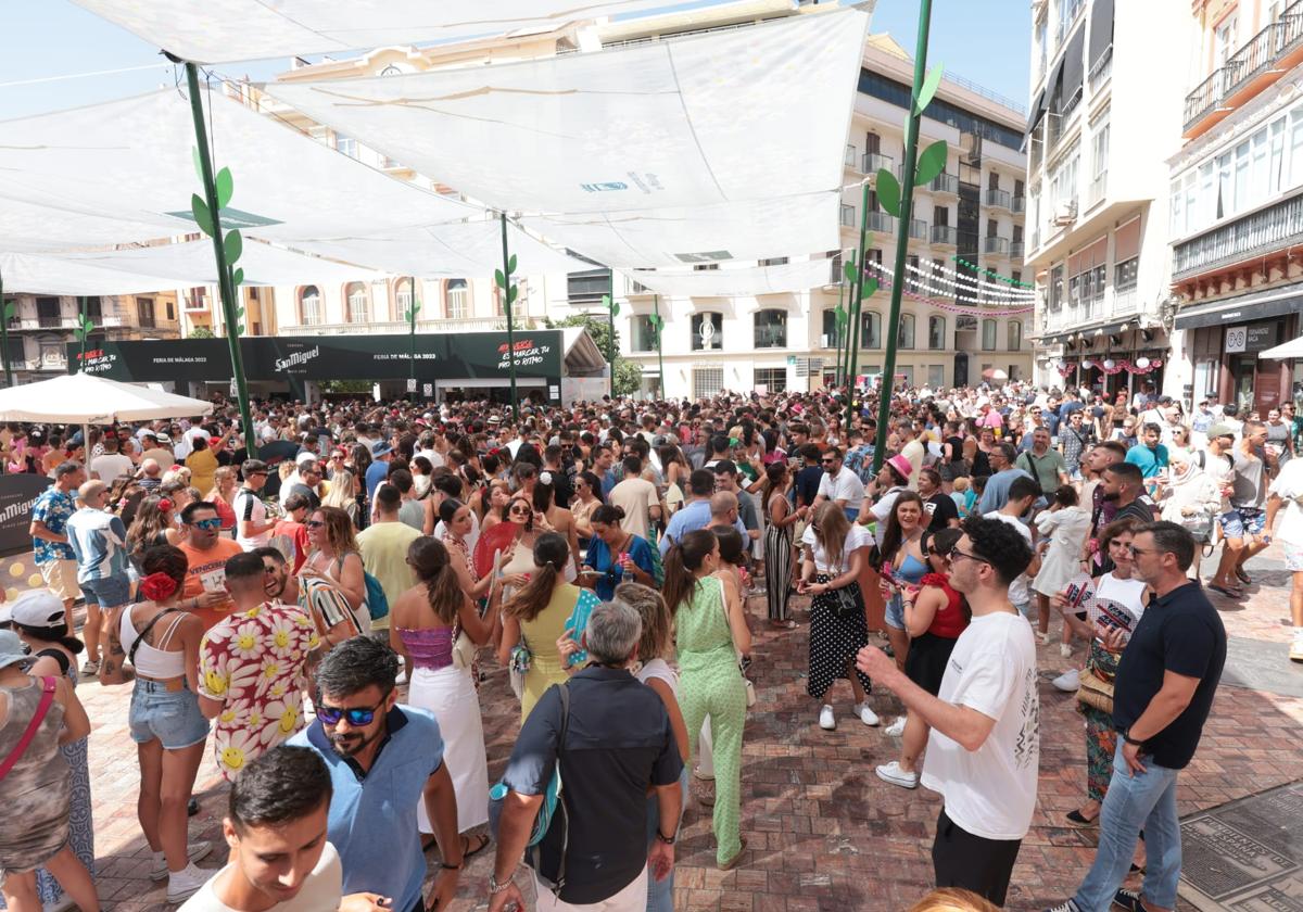 Las ganas de feria siguen intactas en el centro, este lunes.