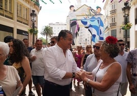 Antonio Sanz, este miércoles en calle Larios