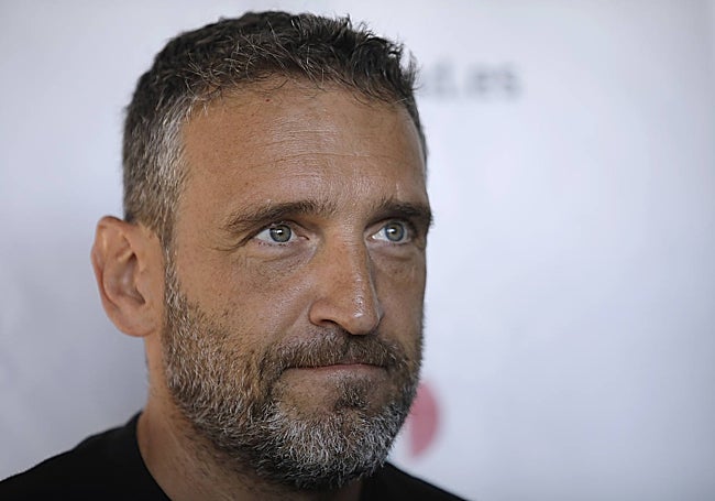 Un primer plano de Ibon Navarro, ese viernes.