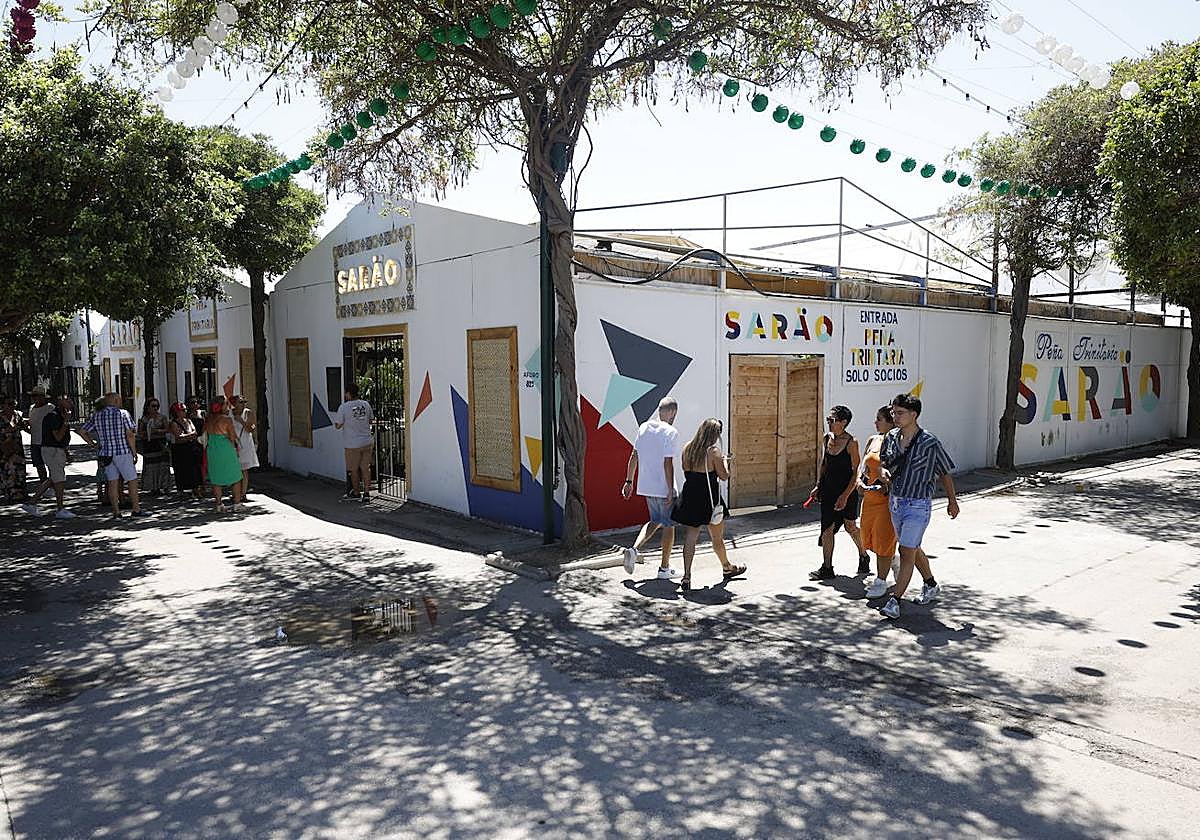 Imagen de la última caseta cerrada por el Ayuntamiento de Málaga.