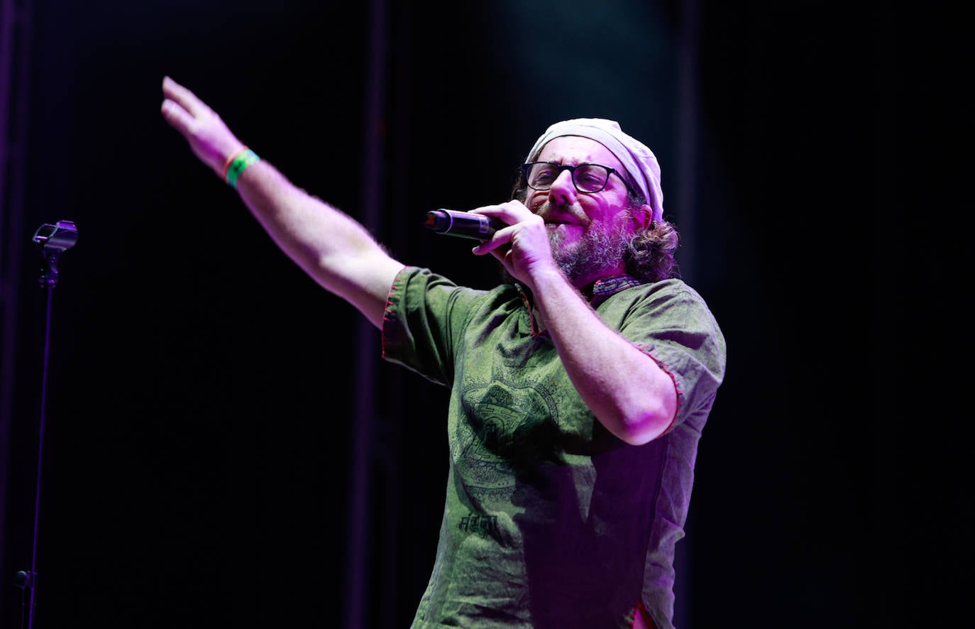 Tabletom, durante su actuación en la feria de Málaga. 