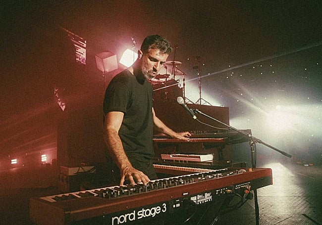 El pianista, en uno de los conciertos de esta gira con Morat en México.