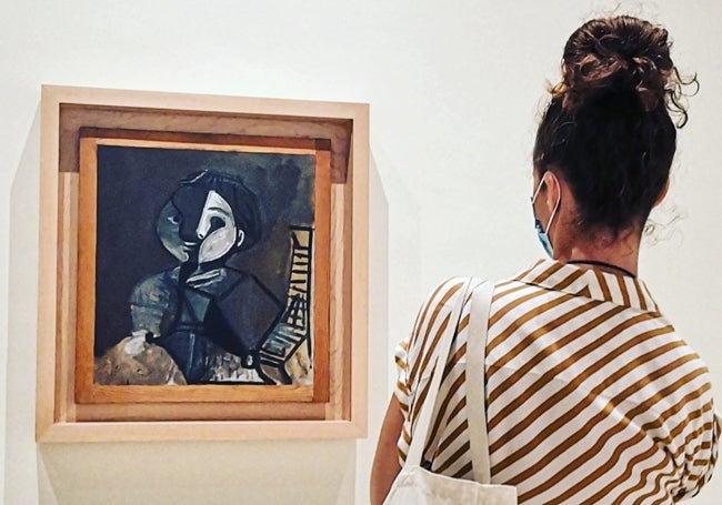 'Claude en marrón y blanco', que se exhibe en la colección permanente del Museo Picasso Málaga.