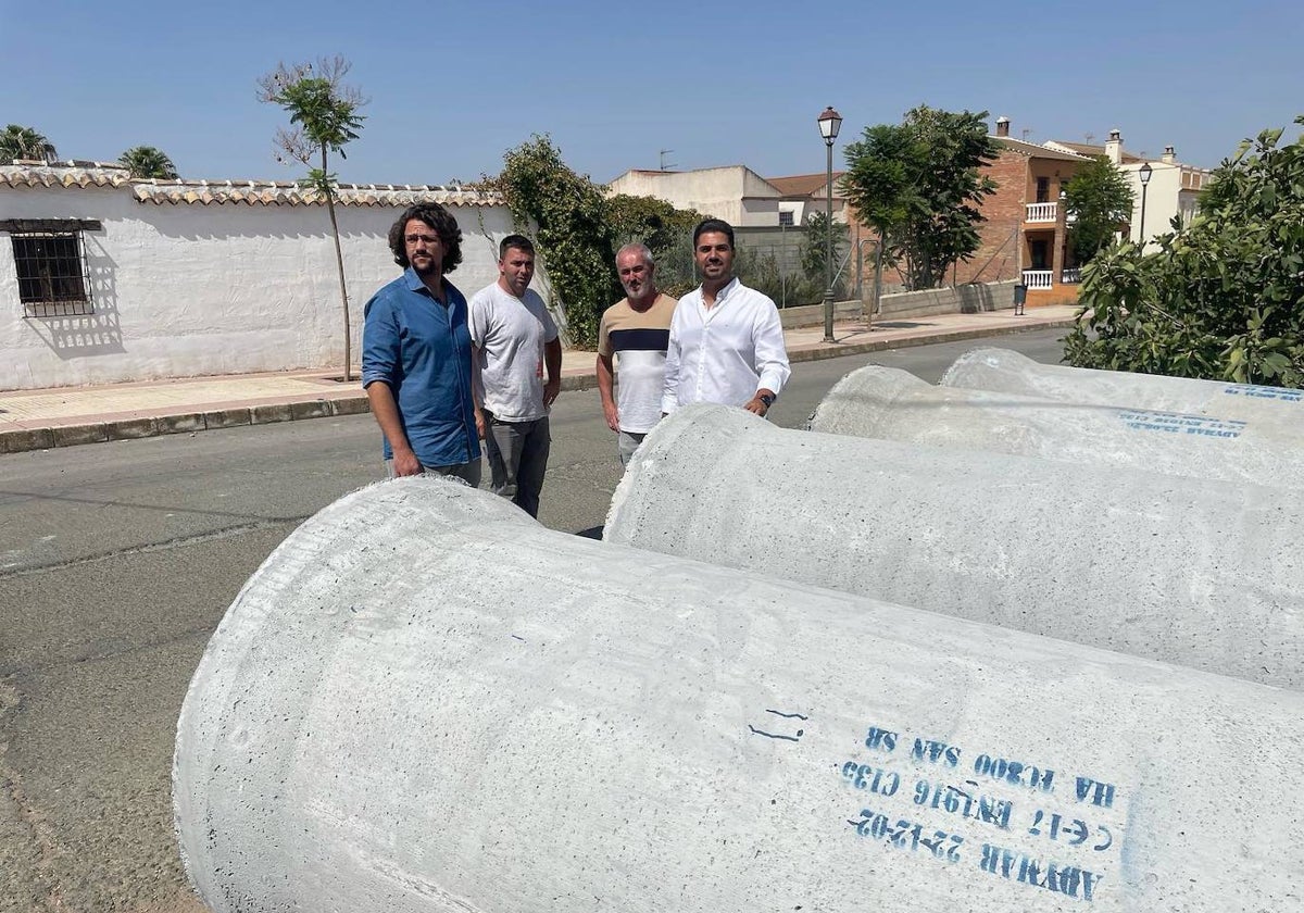 Las nuevas tuberías que se instalarán para evitar inundaciones.