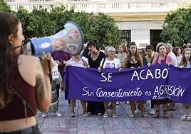 Protesta en Málaga contra Luis Rubiales