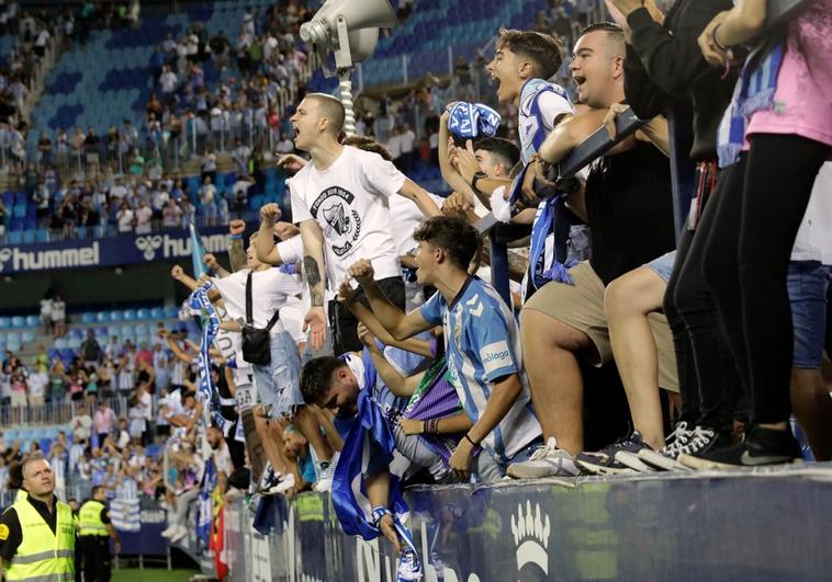 La afición del Málaga no falla