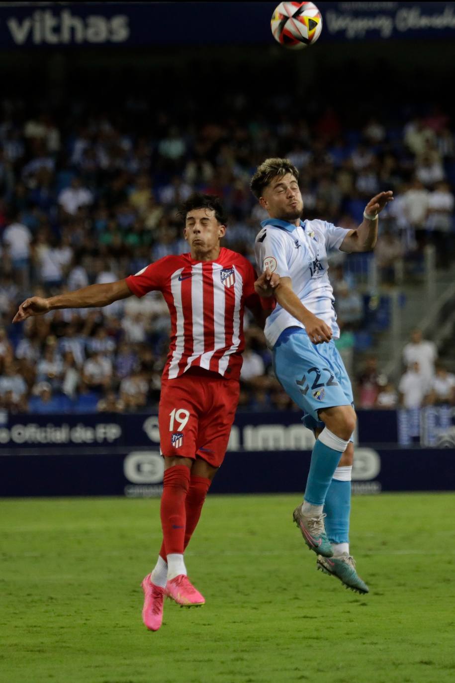 El Málaga- Atlético de Madrid B, en imágenes