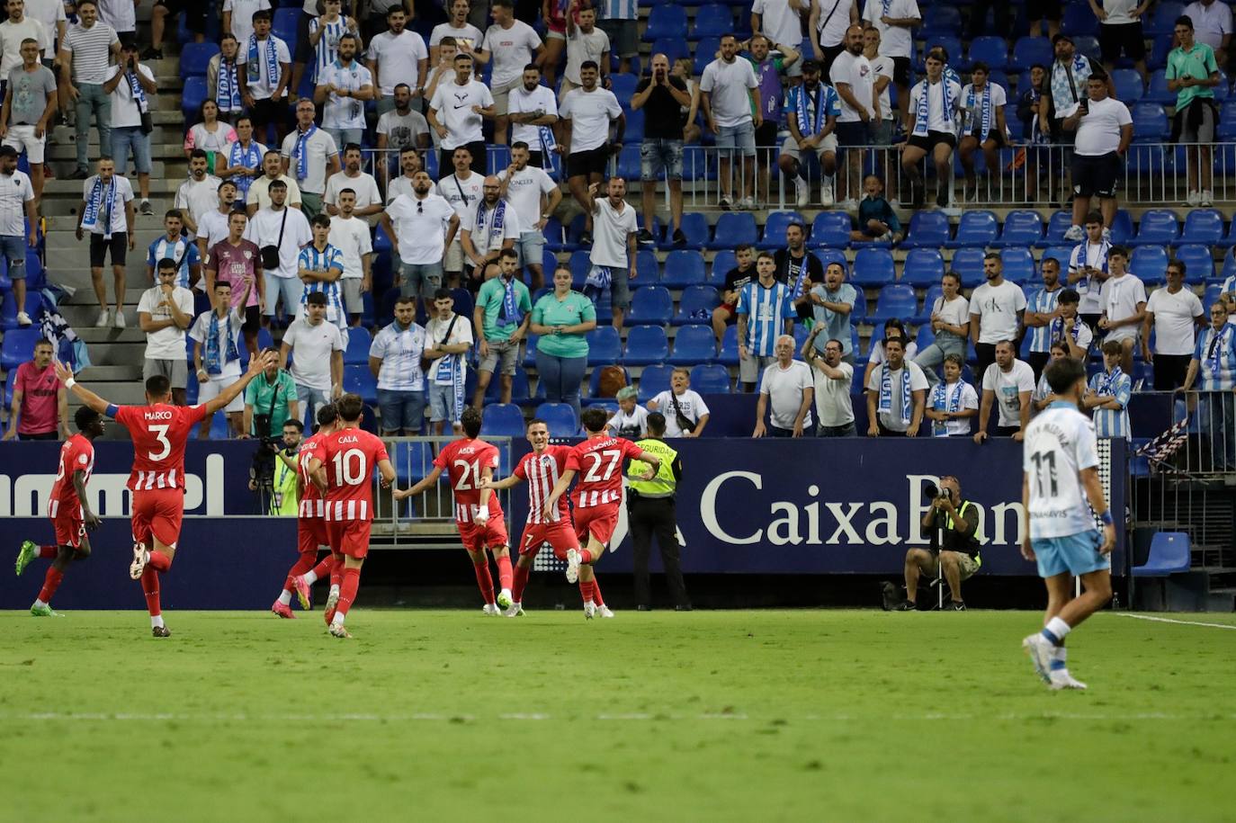 El Málaga- Atlético de Madrid B, en imágenes