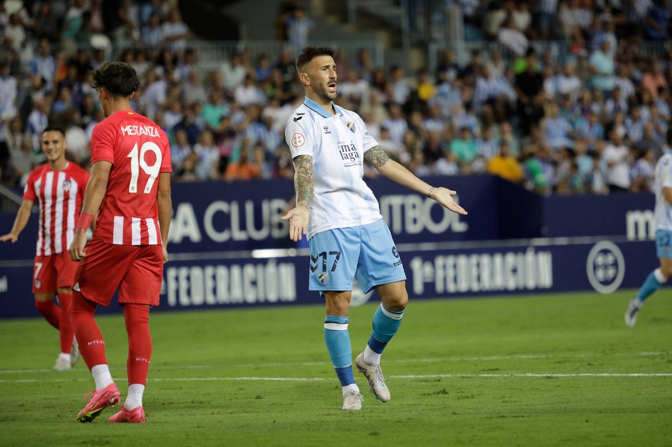 El Málaga- Atlético de Madrid B, en imágenes